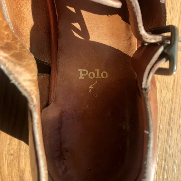 Polo by Ralph Lauren Tan Leather Sandals - Picture 7 of 8